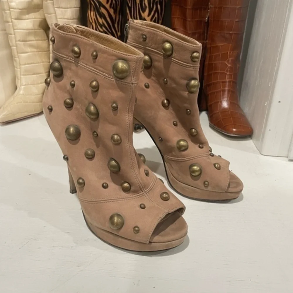 Stuart Weisman ankle heel booties